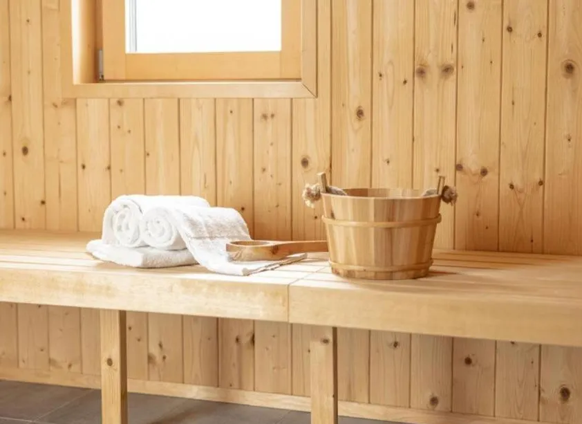 Finnische Sauna im Erdgeschoss